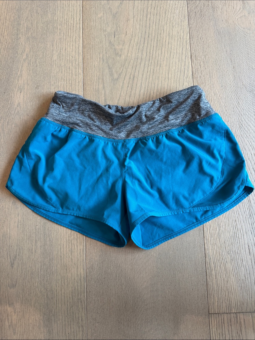 C9 by Champion Teal Running Shorts with Gray Waistband
